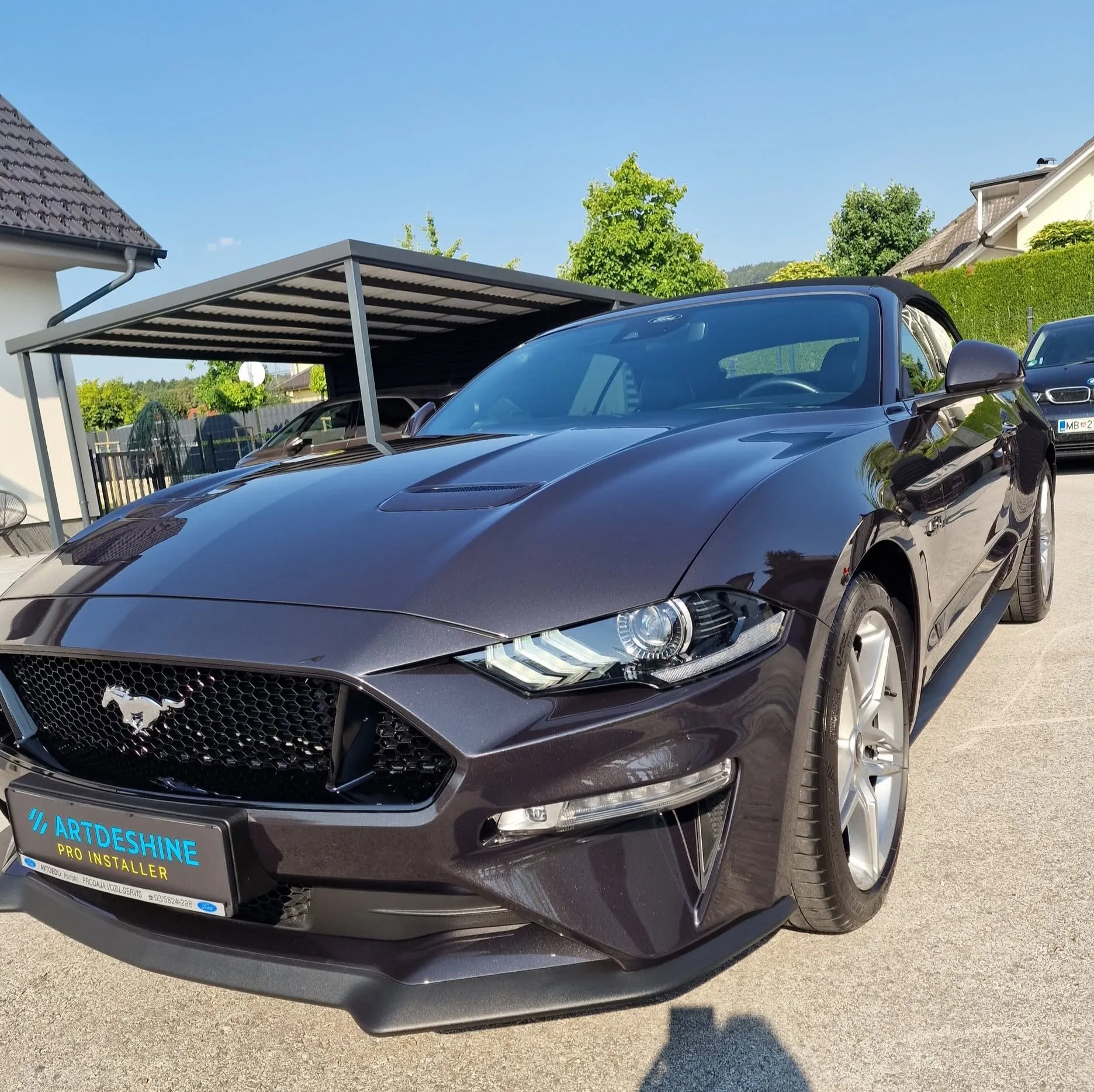 Poliranje in grafenska zaščita vozila do 7 let - osnovno čiščenje notranjosti - Ford >Mustang GT cabrio
