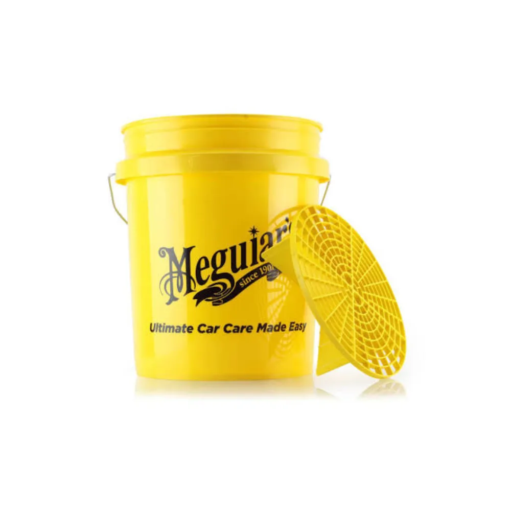 Meguiars vedro z Grit Guard vložkom in pokrovom 18,9L - rumeno