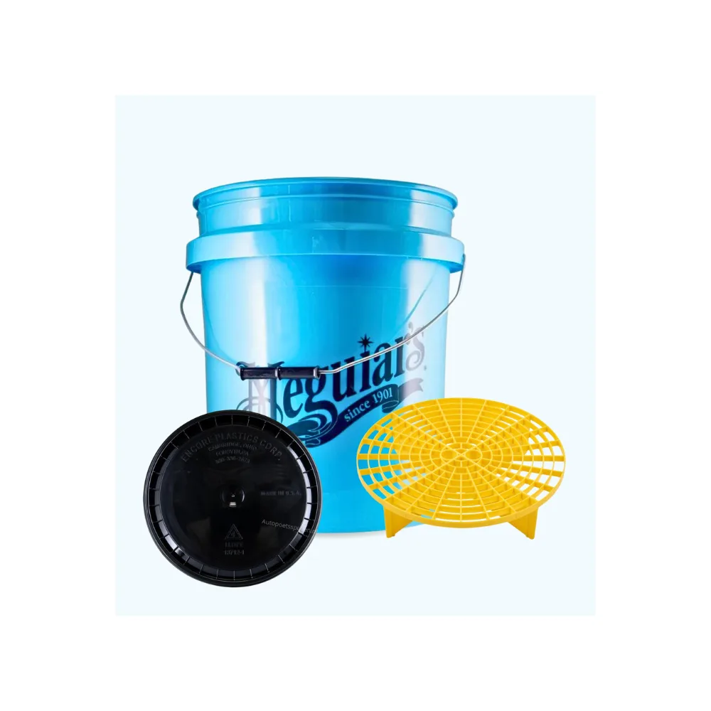 Meguiars vedro z Grit Guard vložkom in pokrovom 18,9L - modro